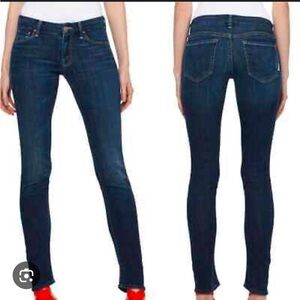 MOTHER Dark Blue Ankle & Cropped Jeans